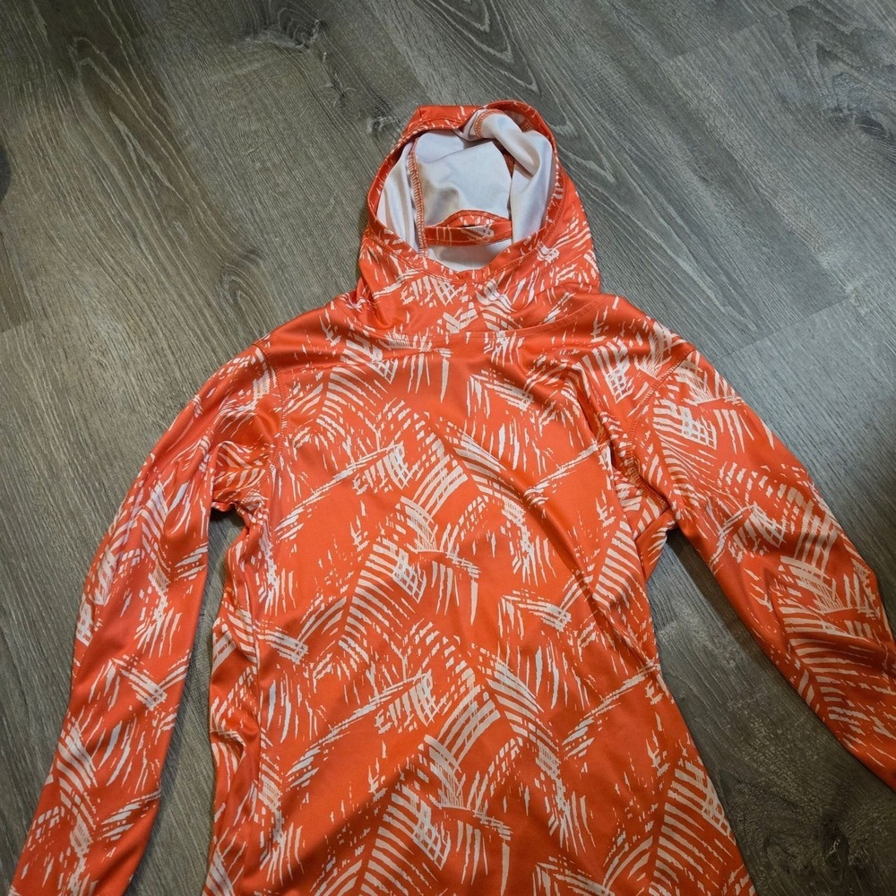 Women's Orange Patterned Sports Hoodie from the American Outdoorsman for Women